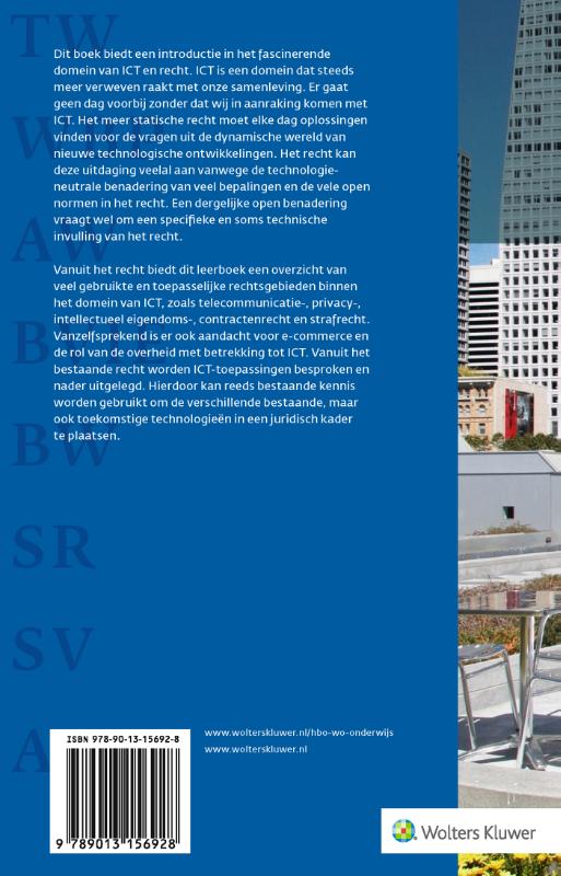 Achterkant van Inleiding ICT en recht