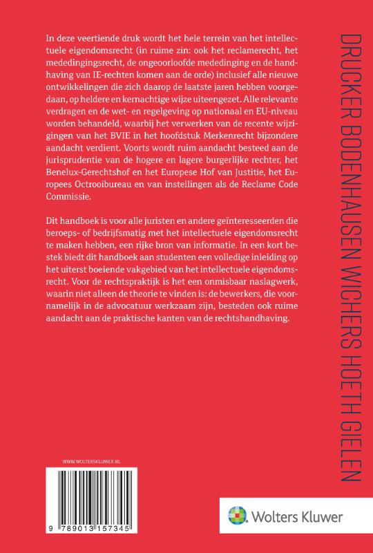 Achterkant van Kort begrip van het intellectuele eigendomsrecht