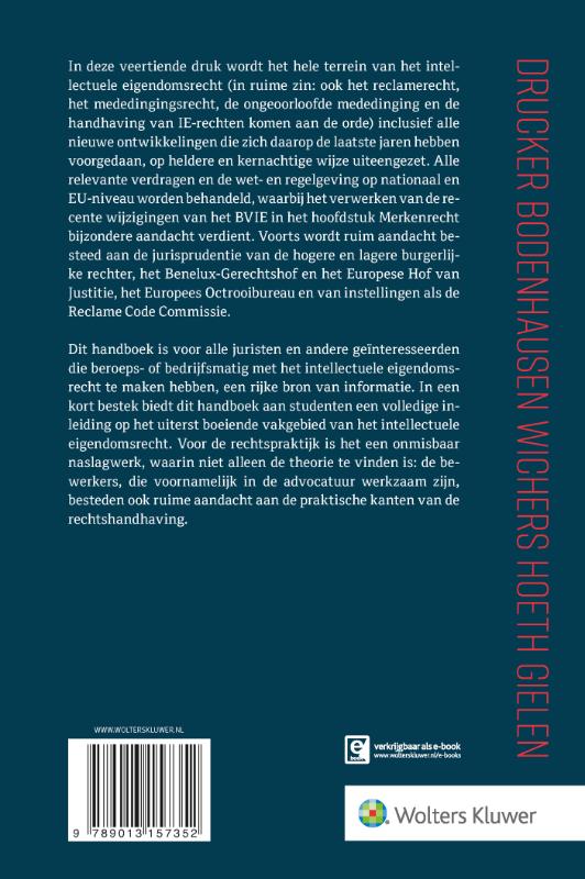 Achterkant van Kort begrip van het intellectuele eigendomsrecht
