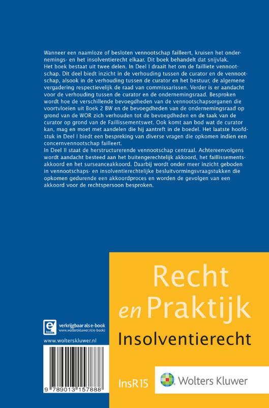 Achterkant van De insolvente naamloze en besloten vennootschap