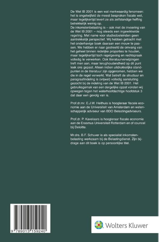 Achterkant van Inkomstenbelasting