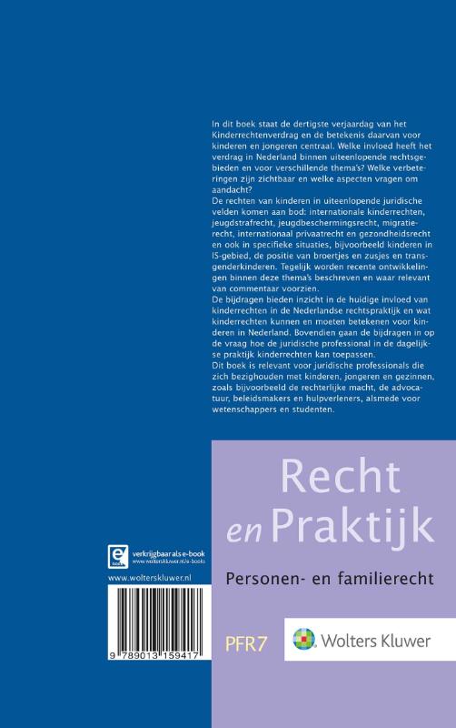 Achterkant van De invloed van 30 jaar kinderrechtenverdrag in Nederland