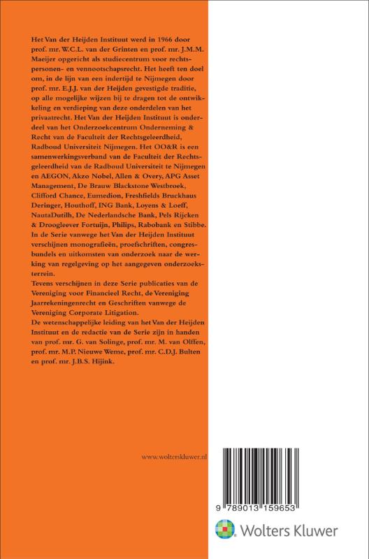 Achterkant van Geschriften vanwege de Vereniging Corporate Litigation 2019-2020