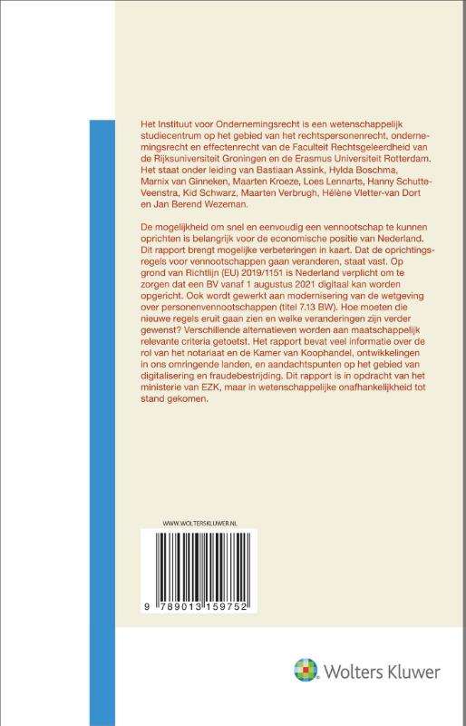 Achterkant van Oprichten zonder omwegen