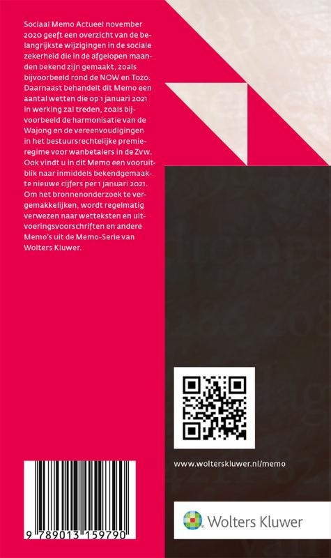 Achterkant van Sociaal Memo Actueel november 2020
