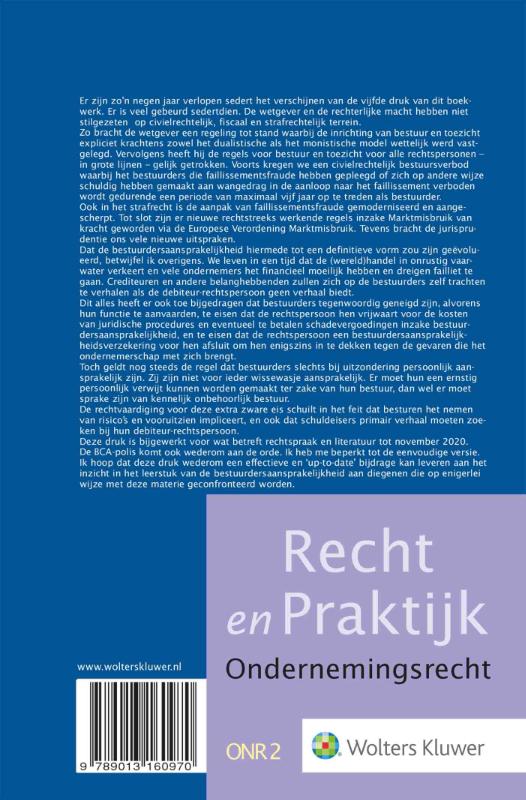 Achterkant van Bestuurdersaansprakelijkheid