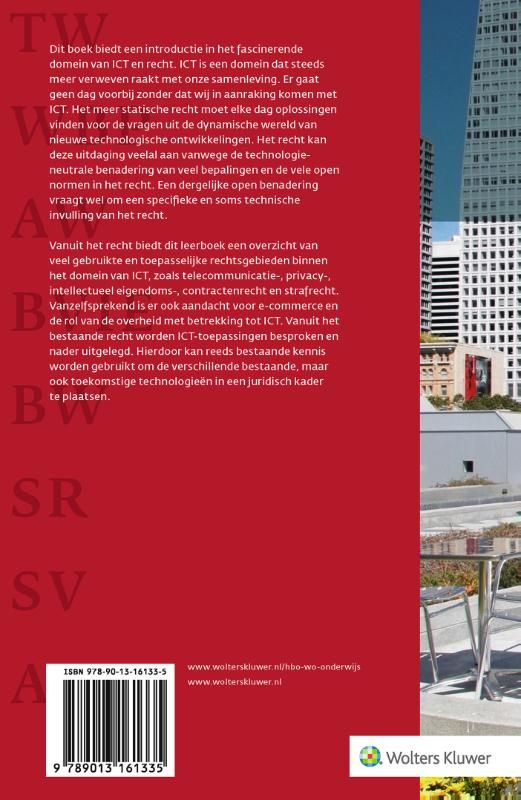 Achterkant van Inleiding ICT en recht