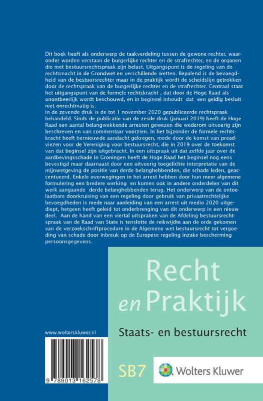 Achterkant van De gewone rechter en de bestuursrechtspraak