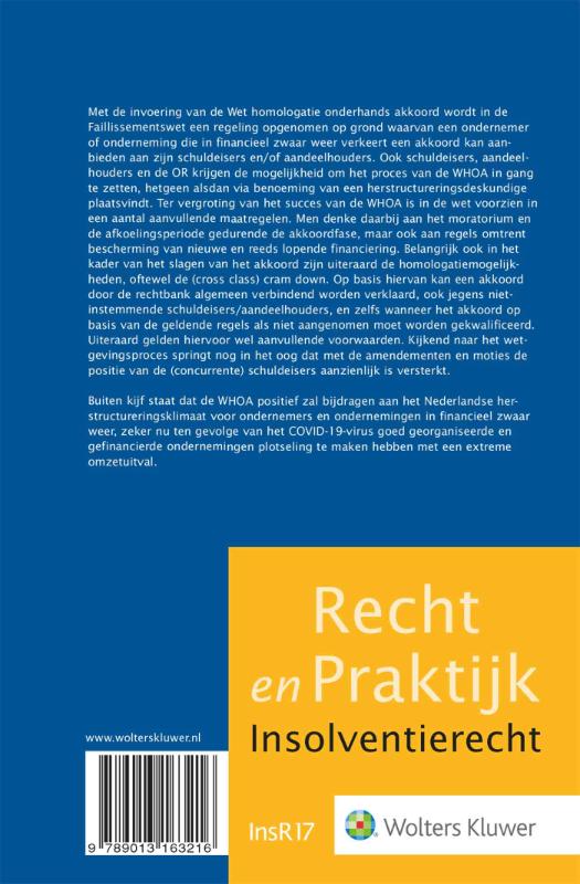 Achterkant van De herijking van het faillissementsrecht - De WHOA