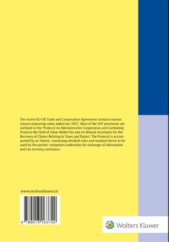 Achterkant van EU-UK Trade and Cooperation Agreement