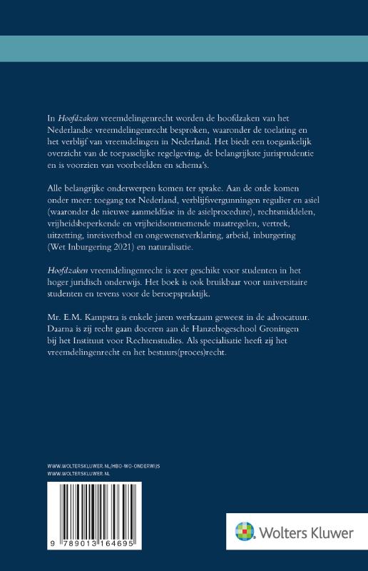 Achterkant van Hoofdzaken vreemdelingenrecht
