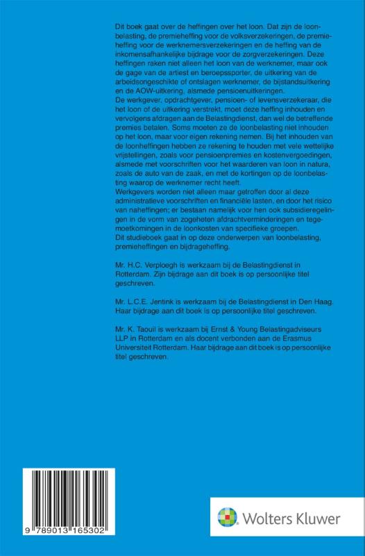 Achterkant van Loonheffingen