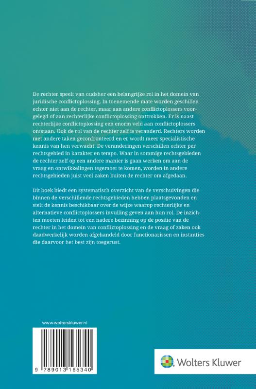Achterkant van Conflictoplossing: het domein van rechters?