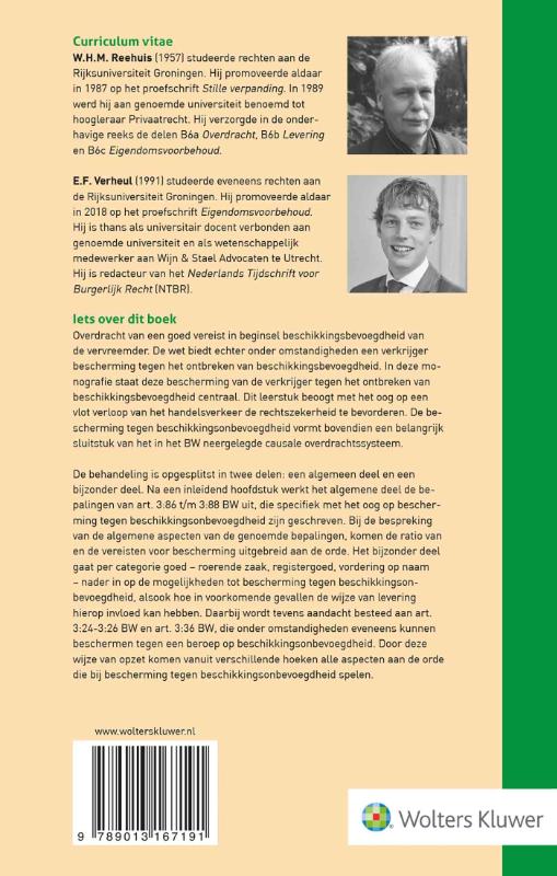 Achterkant van Bescherming tegen beschikkingsonbevoegdheid