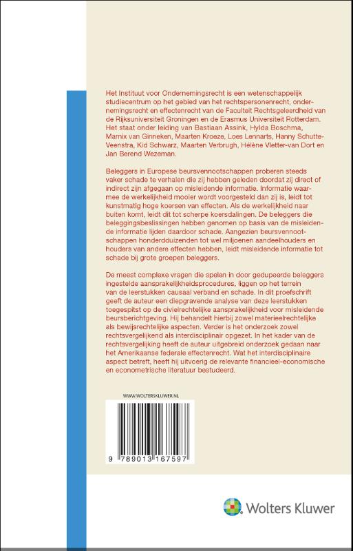 Achterkant van Misleidende beursberichten