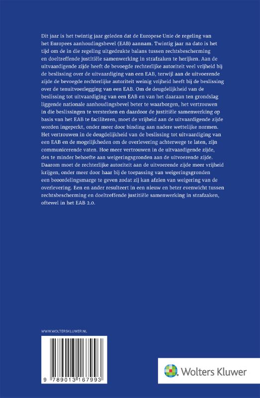 Achterkant van Tussen vrijheid en gebondenheid: het Europees aanhoudingsbevel 2.0