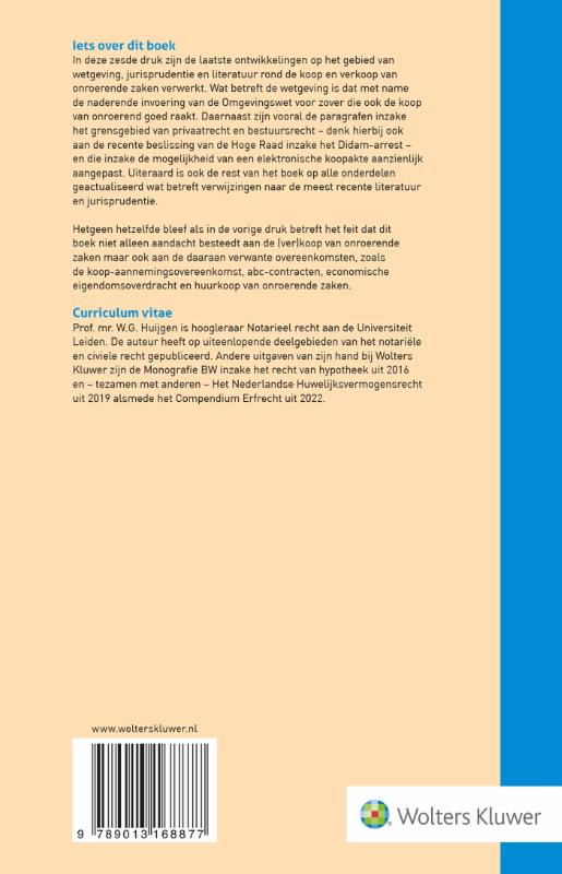 Achterkant van Koop en verkoop van onroerende zaken