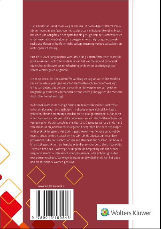 Achterkant van Het slachtoffer