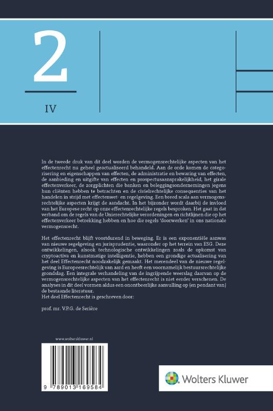 Achterkant van Effectenrecht