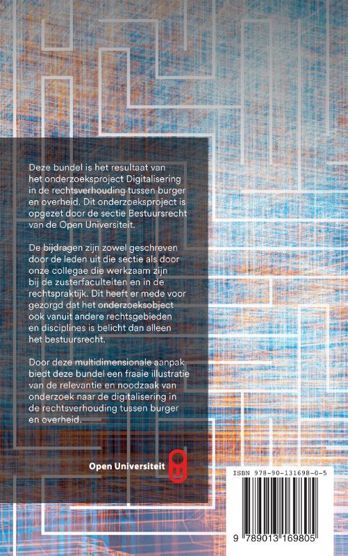 Achterkant van Digitalisering in de rechtsverhouding tussen burger en overheid