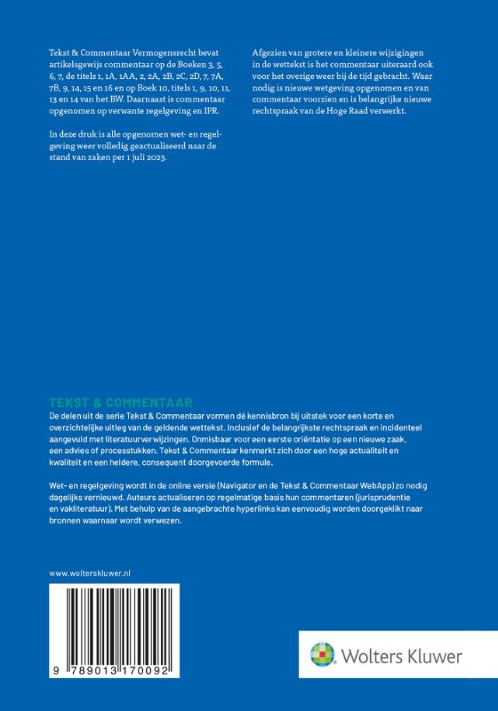 Achterkant van Vermogensrecht
