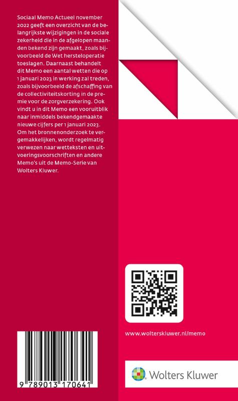Achterkant van Sociaal Memo Actueel november 2022