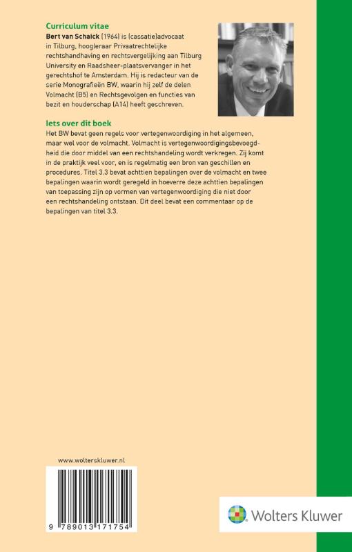Achterkant van Volmacht