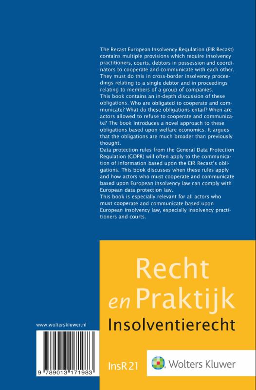 Achterkant van Cooperation and Communication Obligations in European Insolvency Law