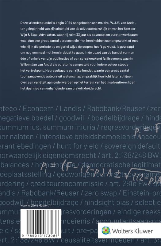 Achterkant van In debat met Van Andel