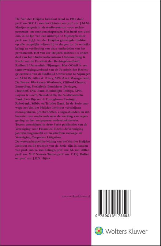 Achterkant van Handboek Semipubliek Ondernemingsrecht