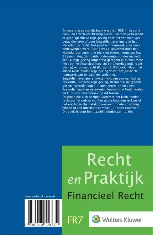Achterkant van Giraal betalingsverkeer Elektronisch betalingsverkeer