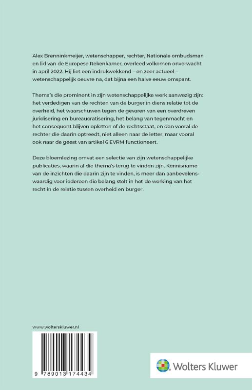 Achterkant van Vertrouwen in de rechtsstaat