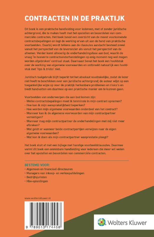 Achterkant van Contracten in de praktijk