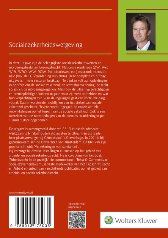 Achterkant van Socialezekerheidswetgeving 2024