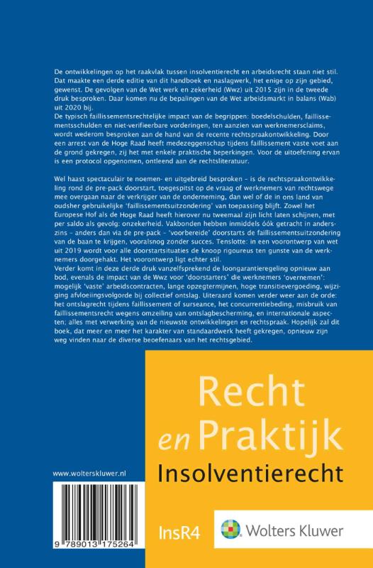 Achterkant van Arbeidsovereenkomst en Insolventierecht