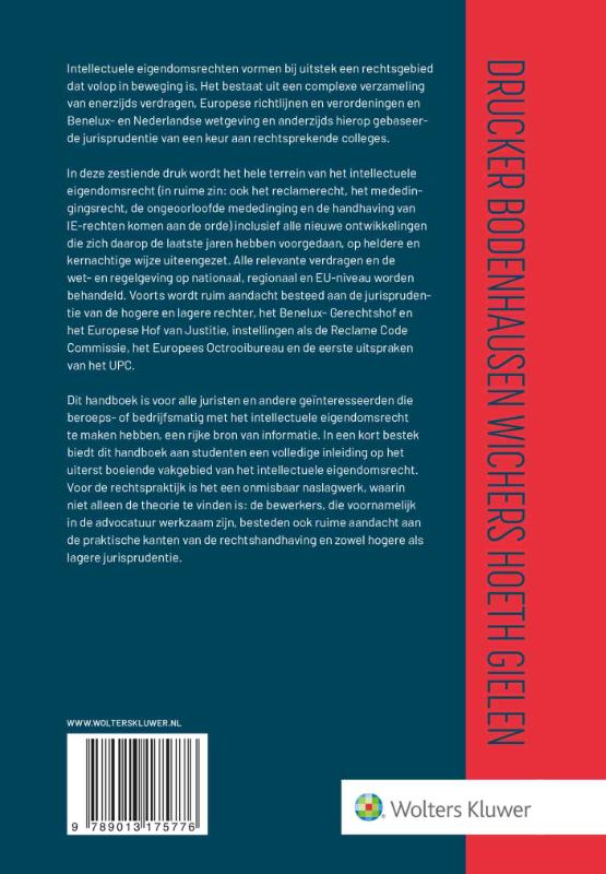 Achterkant van Kort begrip van het intellectuele eigendomsrecht