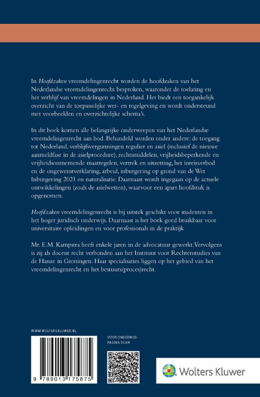 Achterkant van Hoofdzaken vreemdelingenrecht
