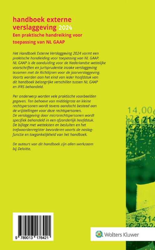 Achterkant van Handboek Externe Verslaggeving 2024