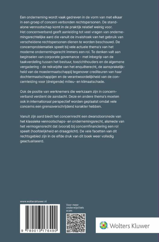 Achterkant van Van het concern