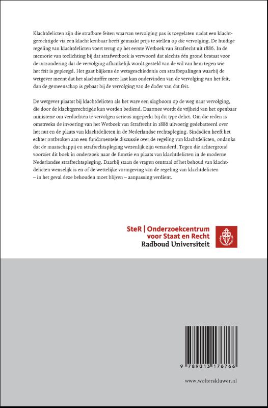 Achterkant van Klachtdelicten