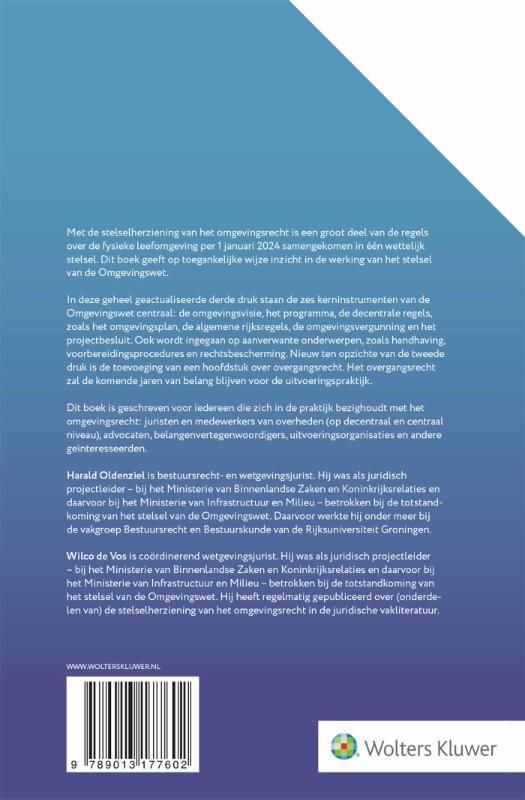 Achterkant van Systeem en kerninstrumenten van de Omgevingswet