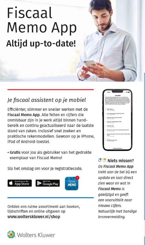 Achterkant van Fiscaal Memo juli 2025