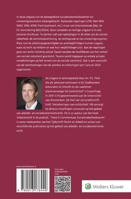 Achterkant van Socialezekerheidswetgeving 2025