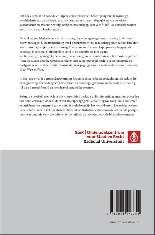 Achterkant van Burgerschap op orde