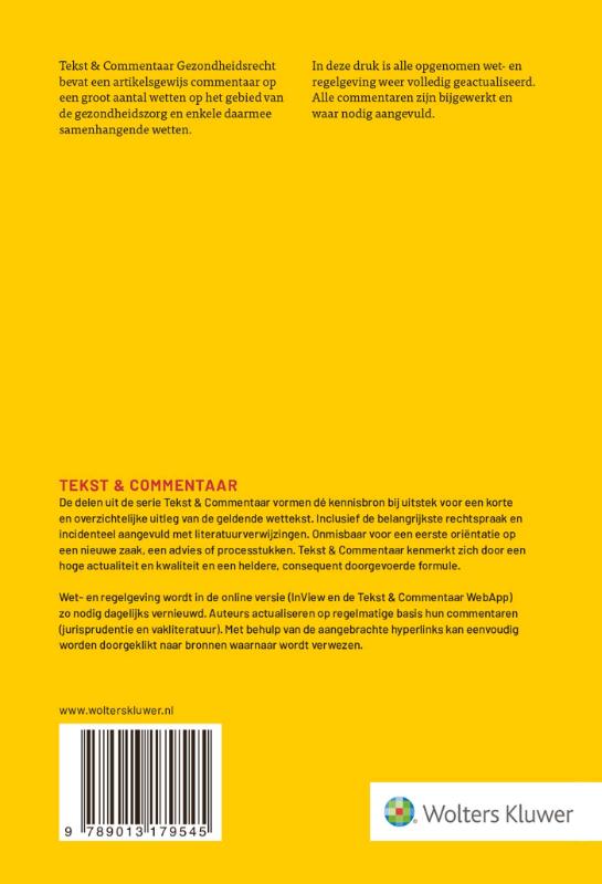 Achterkant van Gezondheidsrecht