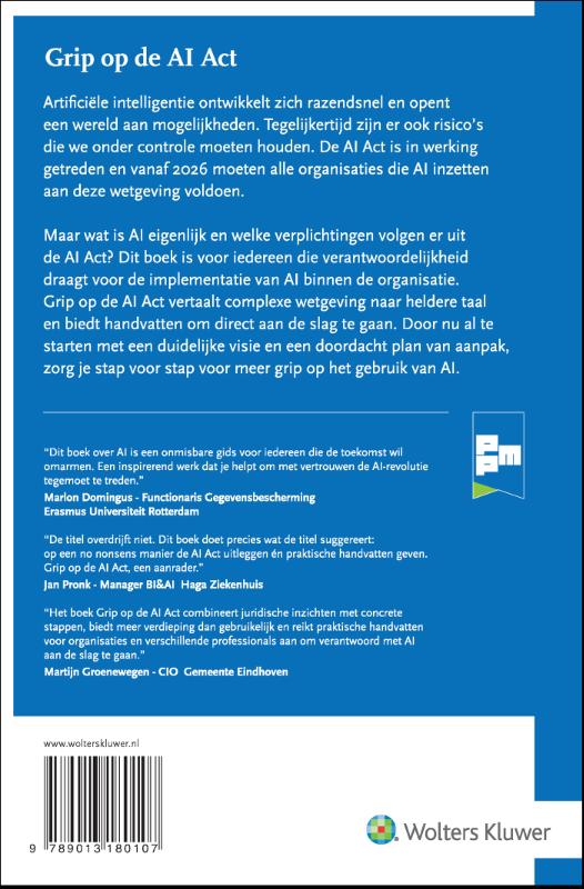 Achterkant van Grip op de AI Act