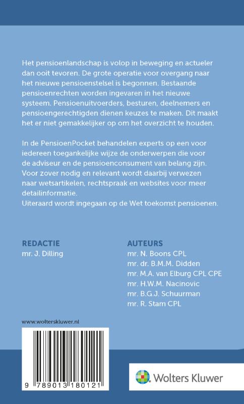 Achterkant van PensioenPocket 2025