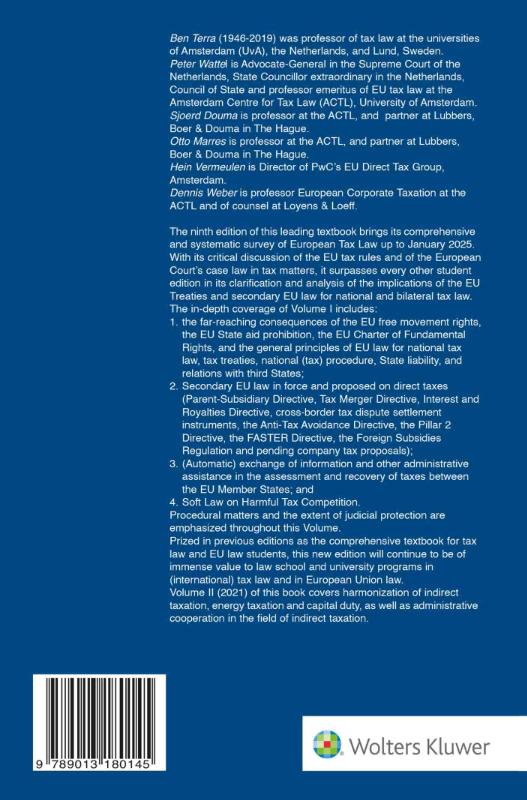 Achterkant van 1 General Topics and Direct Taxation