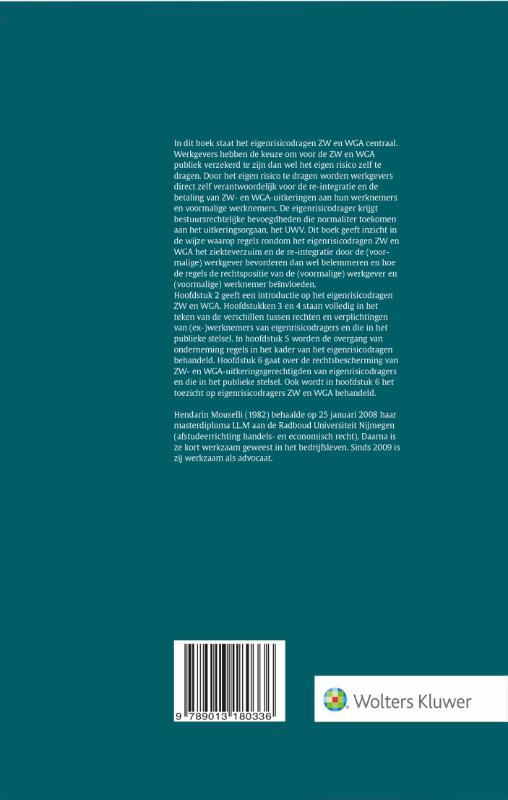 Achterkant van Eigenrisicodragen bij ziekte en arbeidsongeschiktheid