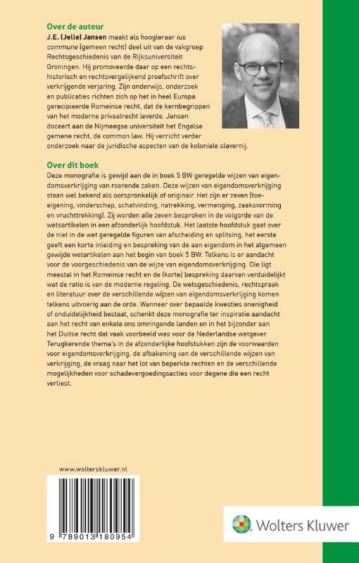 Achterkant van Eigendom van roerende zaken